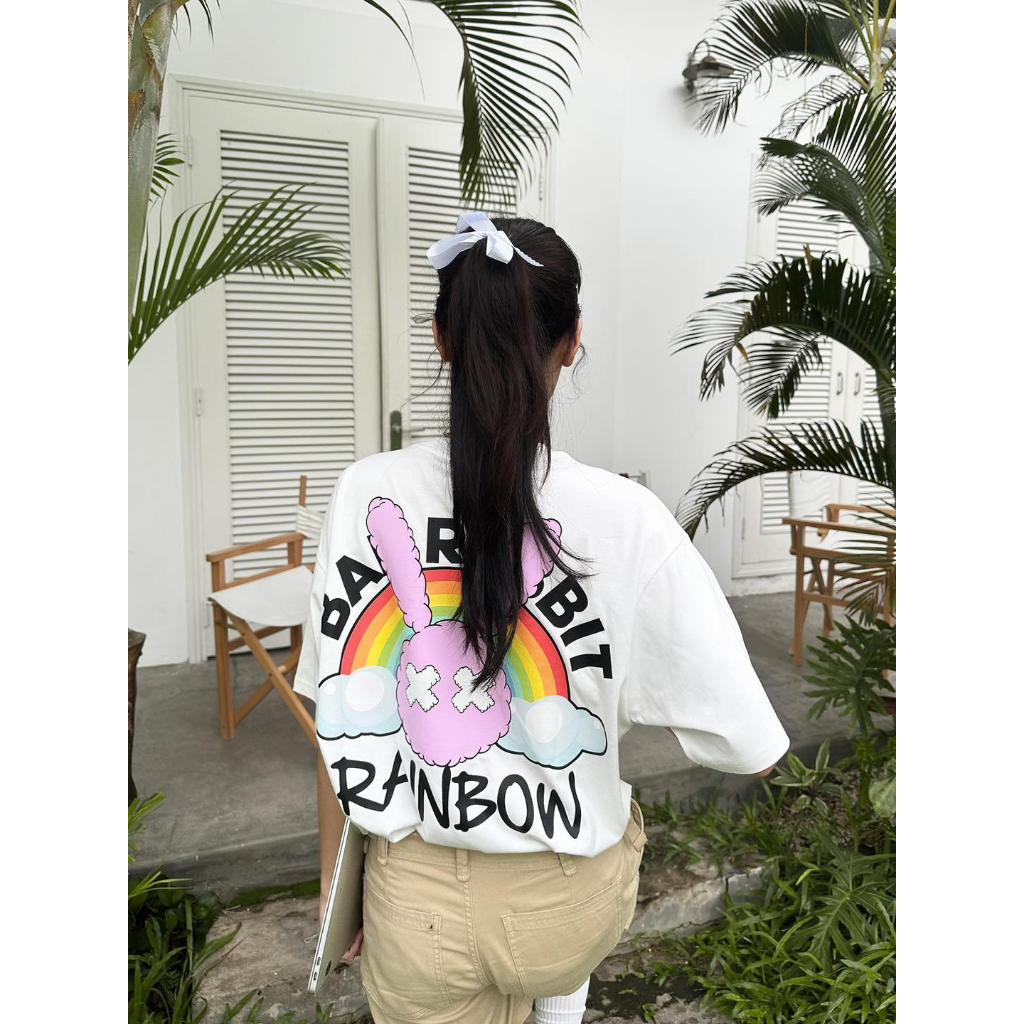 Áo Thun Unisex Bad Rabbit - Rabbit Rainbow Tee - Local Brand Chính Hãng