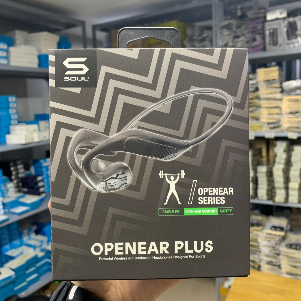 Tai Nghe Dẫn Khí Truyền Âm SOUL Open-ear Plus, BT 5.3, Driver 14.2mm, Kháng Nước IPX5, Nghe Nhạc Đến 7H -Hàng Chính Hãng