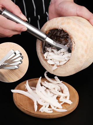  Máy bào đa năng bằng inox dụng cụ nhà có thể dùng nạo cùi dừa hoặc đánh vảy cá,khui dừa tươi dụng cụ đục lỗ-AENEA 