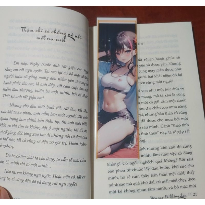 Bookmark ép plastic in hình theo yêu cầu