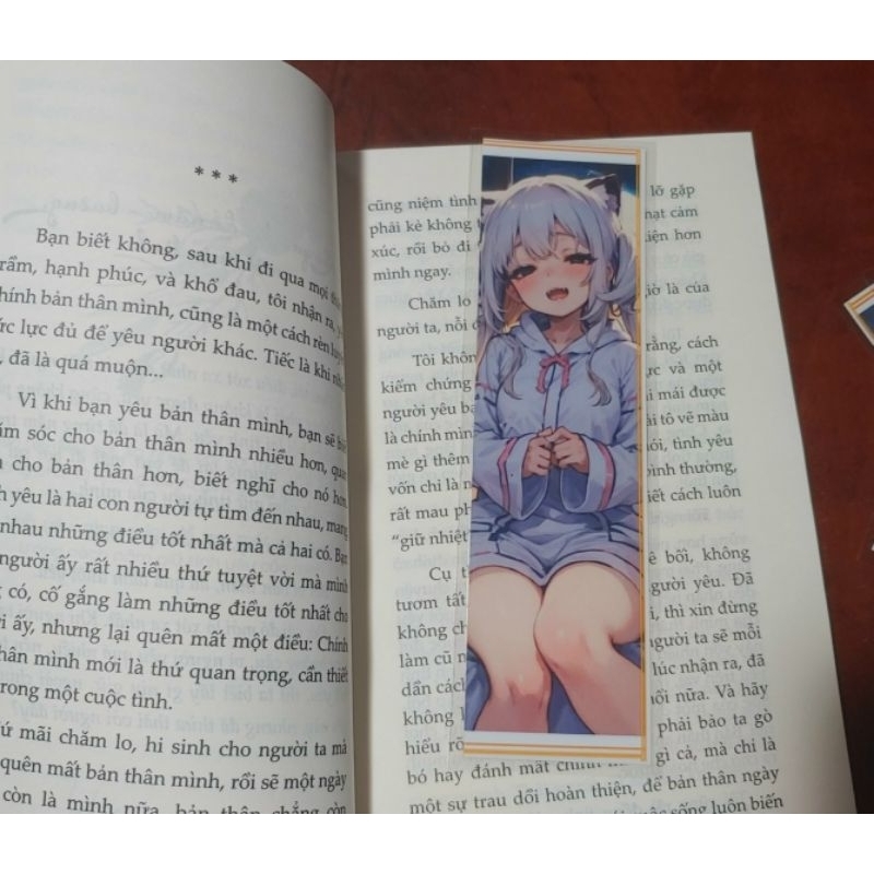 Bookmark ép plastic in hình theo yêu cầu