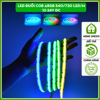 Đèn led dây cob argb 576/720 led/m 12/24v dc