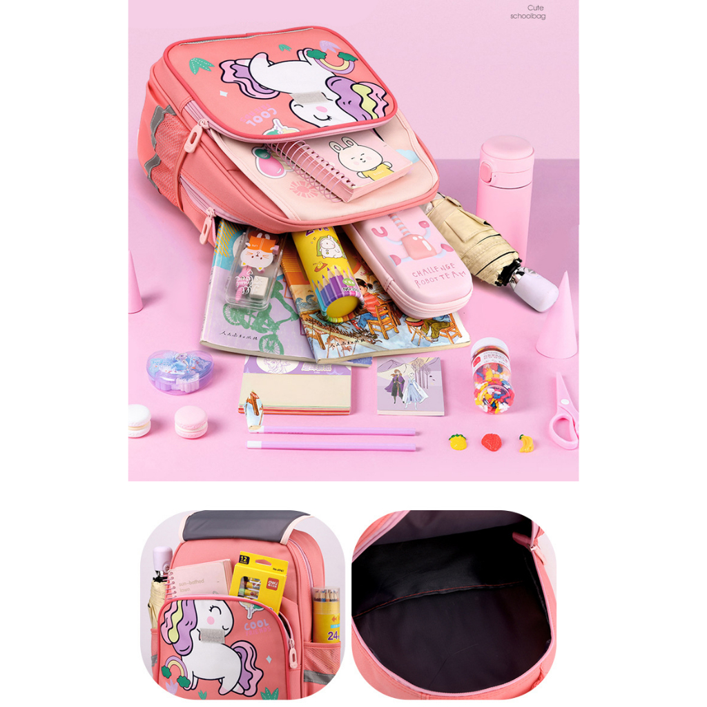 Balo cho bé đi nhà trẻ cặp đi học mẫu giáo mầm non vải cao cấp chống nước in hình đẹp dễ thương 2055
