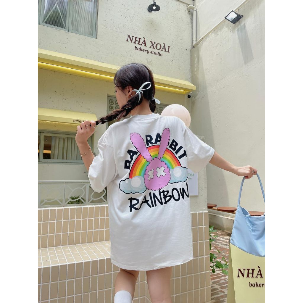 Áo Thun Unisex Bad Rabbit - Rabbit Rainbow Tee - Local Brand Chính Hãng