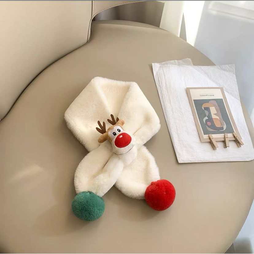 Khăn quàng cổ mã T25 dành cho bé trai bé gái mùa đông noel giáng sinh tuần lộc