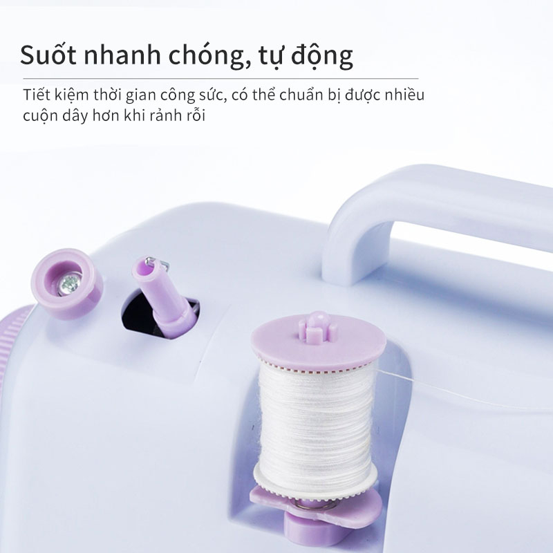 Máy May Mini Gia Đình Máy may hỗ trợ may vá quần áo tiện lợi đèn LED chất liệu cao cấp-Bảo Hành 12 Tháng