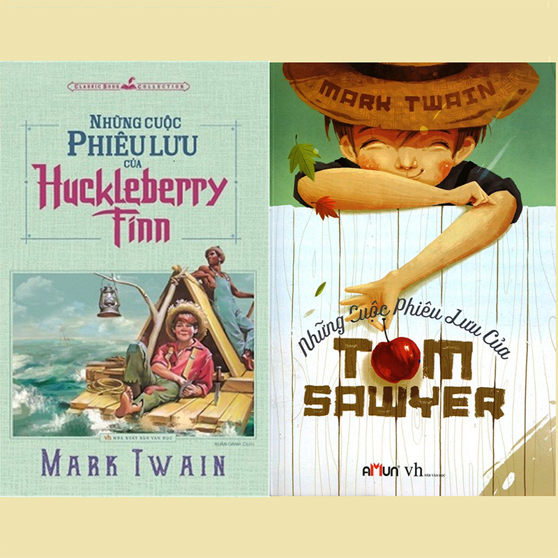 [MÃ giảm 40K]Sách - Combo 2 cuốn Những cuộc phiêu lưu của Tom Sawyer + Huckleberry Finn - Mark Twain - ML-VHTG