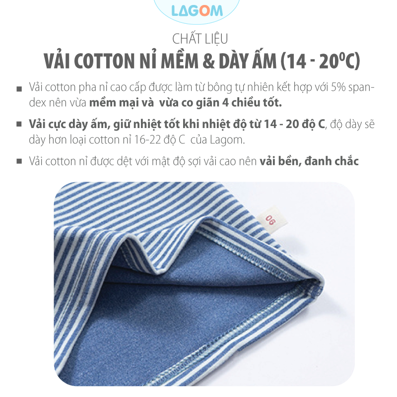 Bộ Dài Tay Bé Trai, Bé Gái | Bộ Quần Áo Thu Đông Nỉ Cotton Dày Ấm Giữ Nhiệt Cho Bé