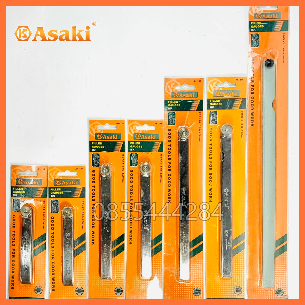 Thước Căn Lá, Thước Lá Căn Chỉnh Cò Xu Pắp  ASAKI AK-137 AK-139 AK-141 AK-142 Loại 17 Lá