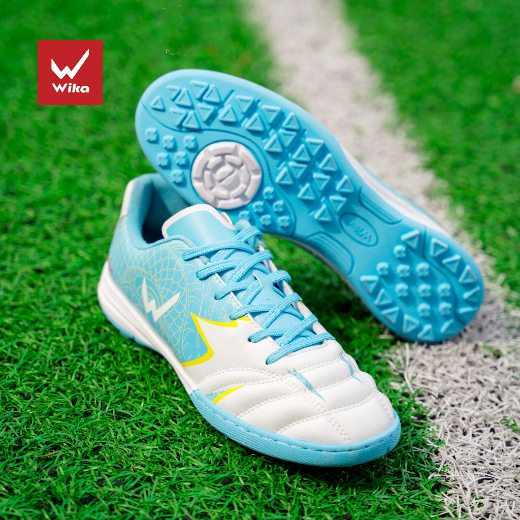 Giày Đá Bóng Wika DragonX Chính Hãng, Giày Bóng Đá Drx Wika Sân Cỏ Nhân Tạo Đã Được Khâu Full Đế