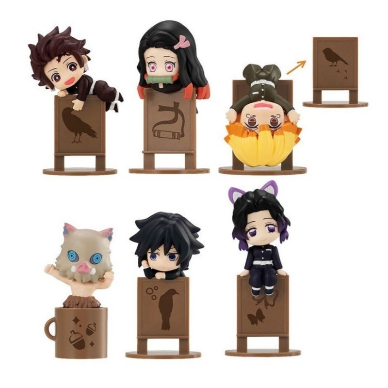 Mô hình leo cốc Ochatomo các nhân vật trong Kimetsu No Yaiba Tanjirou Zenitsu Inosuke Shinobu Giyu
