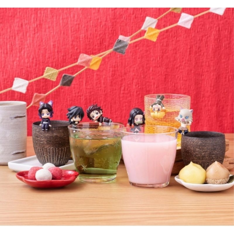 Mô hình leo cốc Ochatomo các nhân vật trong Kimetsu No Yaiba Tanjirou Zenitsu Inosuke Shinobu Giyu