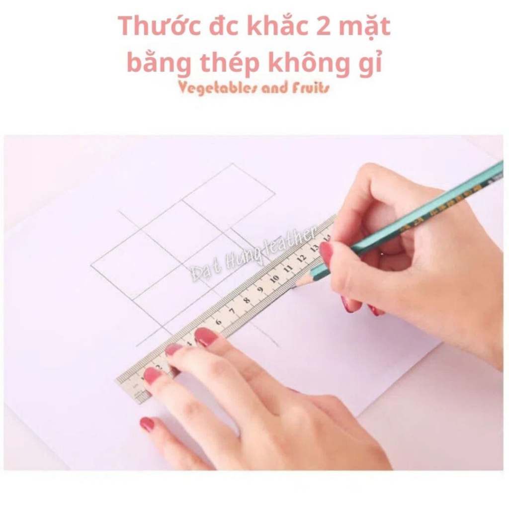 Thước thẳng bằng thép