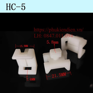 Hc-5 đế nhựa thít dây- saddle type tie mount- túi 100pcs