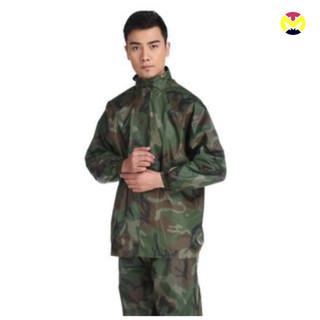 Bộ quần áo đi mưa hình lính vải dù siêu bền