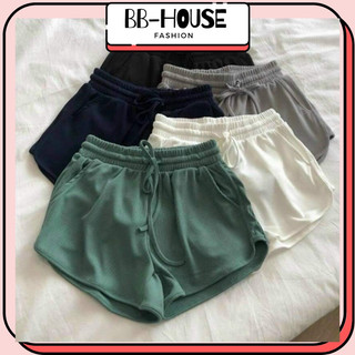 Quần short nữ chất thun gân siêu mát co giản mặc nhà