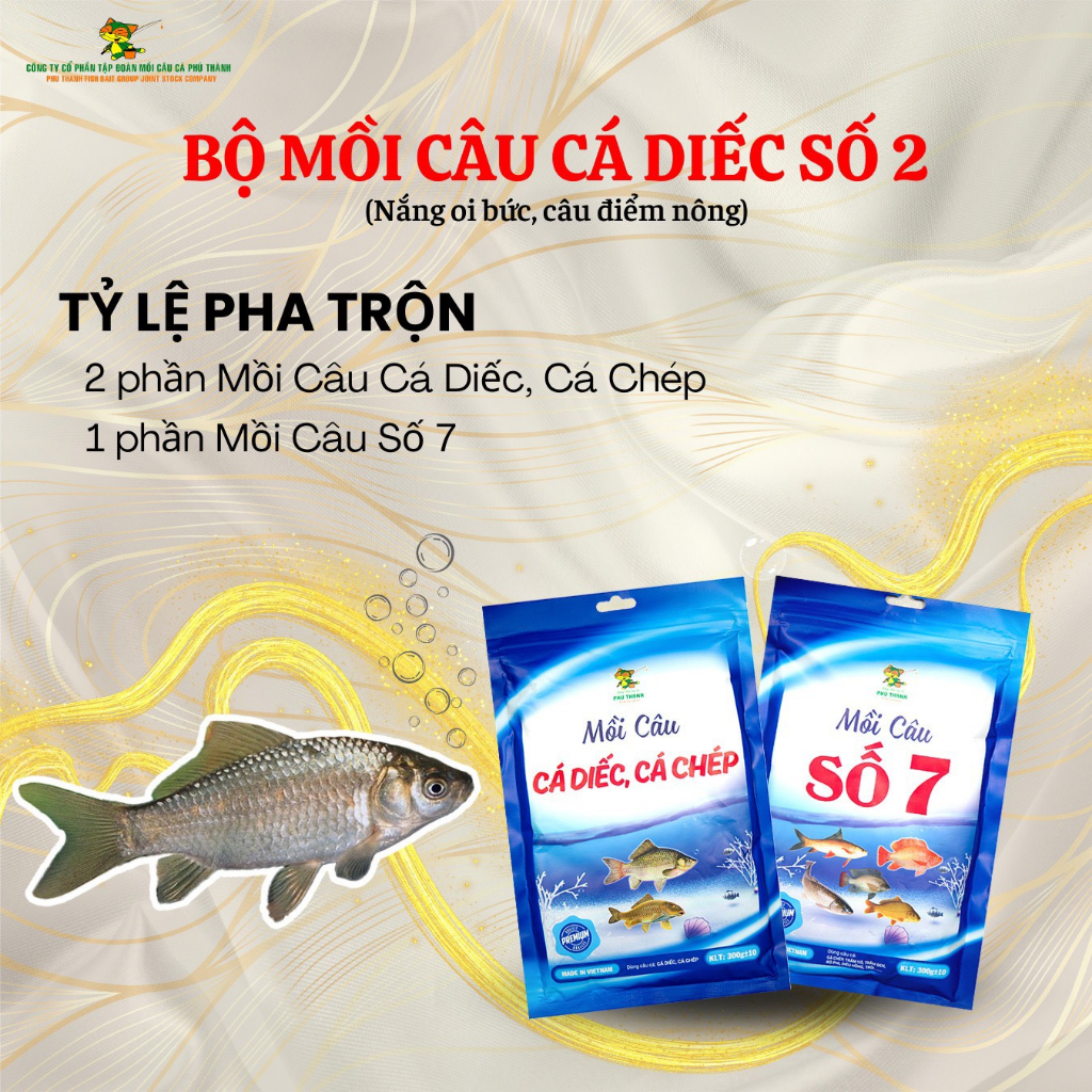 Bộ Mồi Cá Diếc Số 2 - Chính hãng Phú Thành
