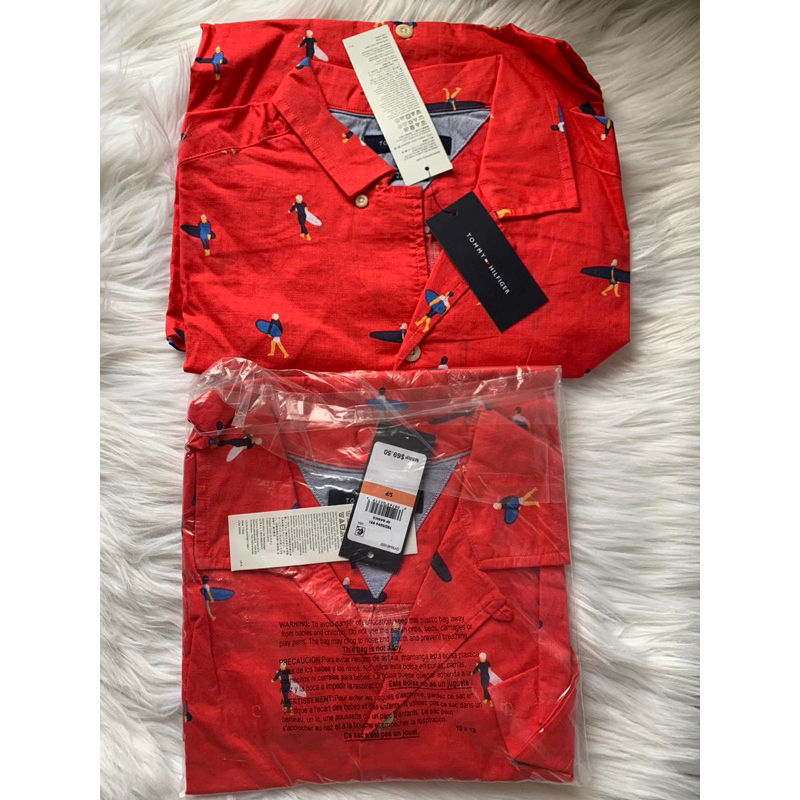 Áo sơ mi tay ngắn nam Tommy