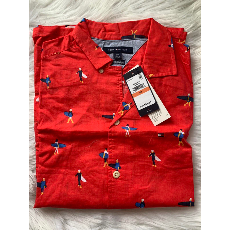 Áo sơ mi tay ngắn nam Tommy