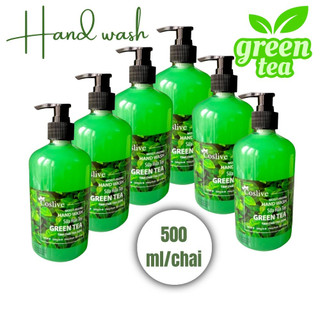 6 chai nước rửa tay tinh chất trà xanh (500ml)