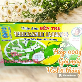Kẹo dừa Thanh Long lá dứa sầu riêng gói máy