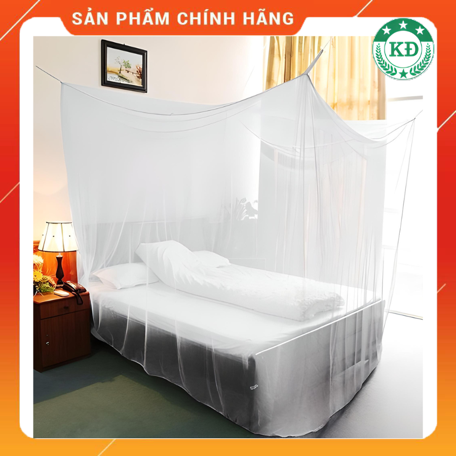 Màn tuyn ngủ chống muỗi mùng mắc bốn góc KINH DO chân cao cho người lớn Cao 1m8 dài 2m