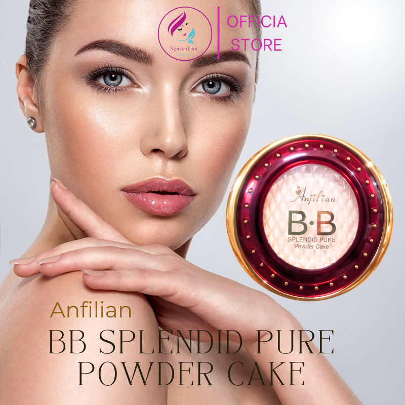 Phấn phủ BB Anfilian Splendid Pure Powder Cake che phủ cao, bền màu, lâu trôi