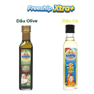 Dầu Ô-Liu / dầu  cá  hồi dinh dưỡng cho trẻ em nhãn hiệu Kiddy 250ml