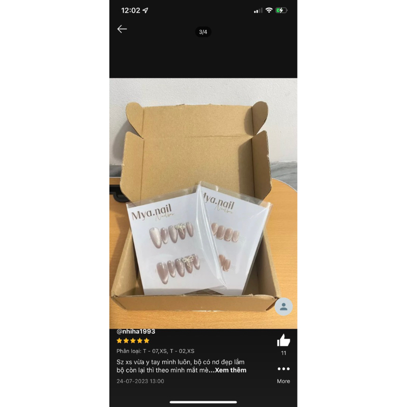 Nail box thiết kế, mẫu mắt mèo kim cương, Nail Hàn Nhật Trung - Mã 019