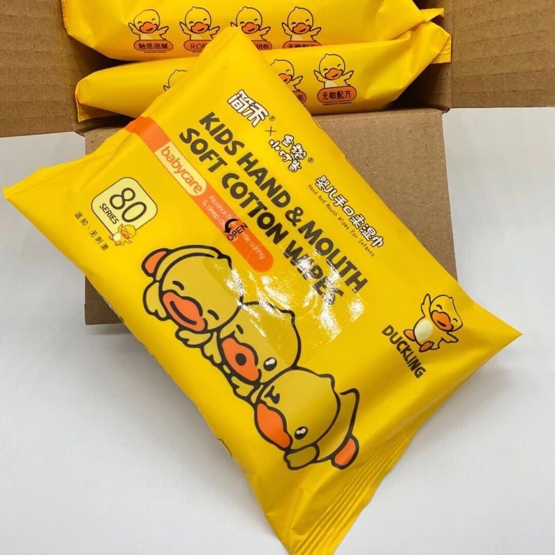 Thùng 10 Bịch  Khăn Giấy Ướt Con Vịt Siêu Hot Hit _THÙNG GIẤY