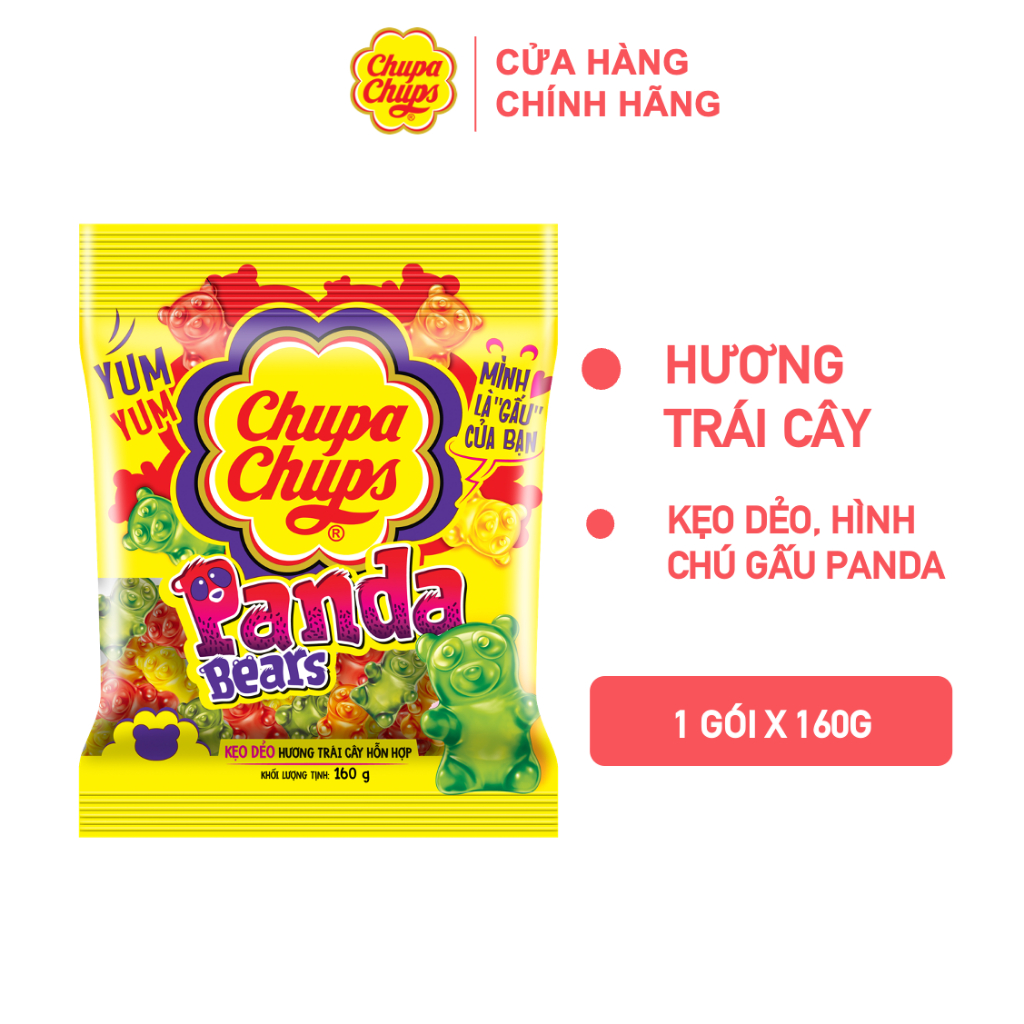 Kẹo dẻo Chupa Chups đa dạng hình dáng ( gói 90g)