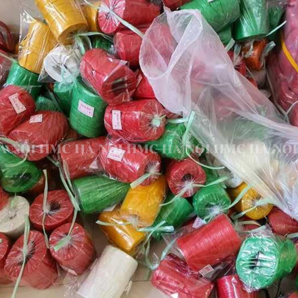 Dây dứa, dây nilon, dây buộc hàng nhiều màu cuộn 800gram