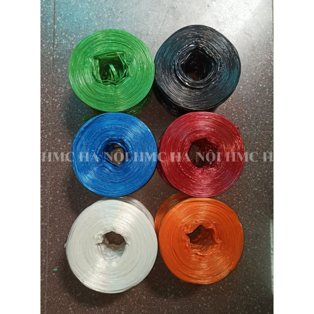 Dây dứa, dây nilon, dây buộc hàng nhiều màu cuộn 800gram