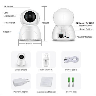 XIAOMI Camera An Ninh CCTV V380 HD 1080P Wifi Không Dây, Chống Thấm Nước, Hỗ Trợ Tầm Nhìn Ban Đêm