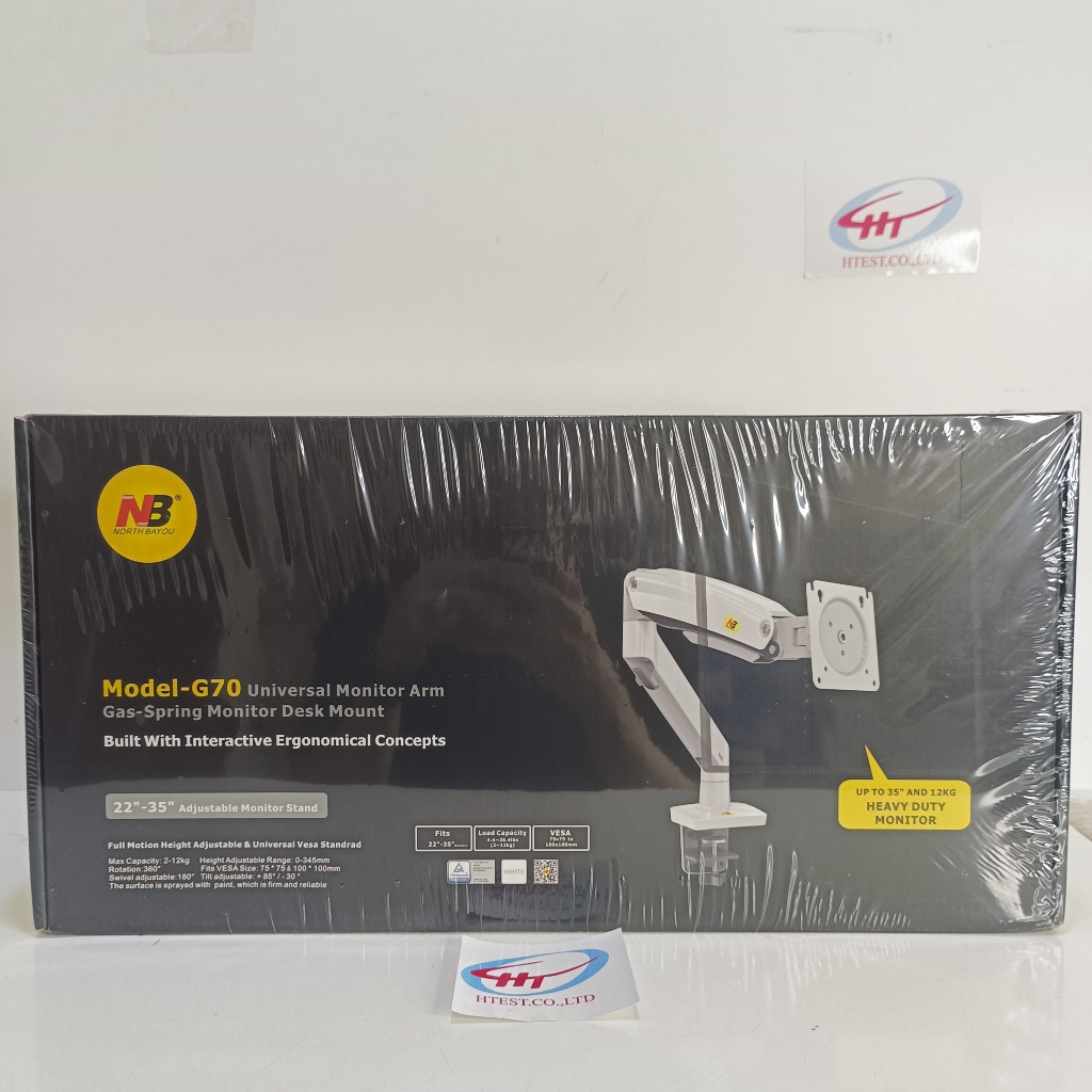 Arm | Tay | Giá treo màn hình máy tính North Bayou NB G70  - Màu trắng - Hàng chính hãng