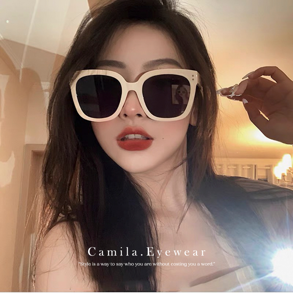 Kính mát nam nữ CAMILA mắt vuông unisex thời trang Hàn Quốc C086