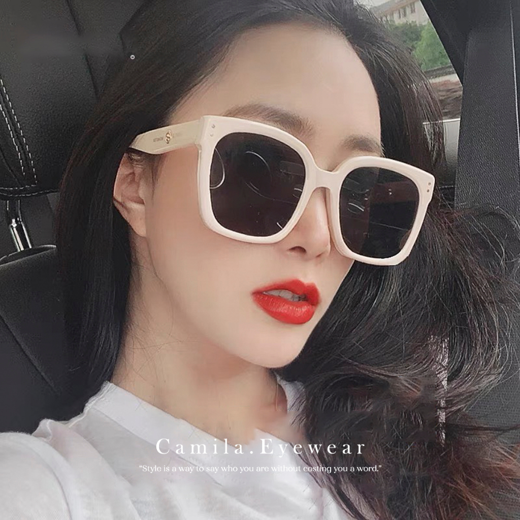 Kính mát nam nữ CAMILA mắt vuông unisex thời trang Hàn Quốc C086
