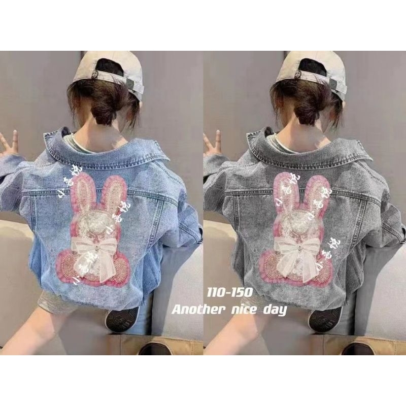 Áo khoác bò cho bé sz 13- 35kg hình kim sa