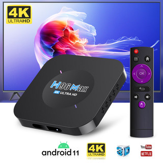 Android Tv Box wifi băng tần kép tv box android 11.0 xem truyền hình bóng đá bảo hành 12 tháng H96MAX M5 tivi box