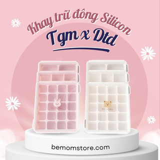 Khay trữ đông thức ăn dặm silicon Dottodot x Tgm Hàn Quốc cho bé