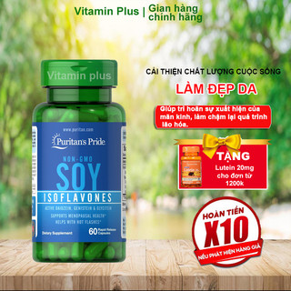TINH CHẤT MẦM ĐẬU NÀNH SOY ISOFLAVONES 750 MG NON-GMO PURITAN'S PRIDE 60 viên