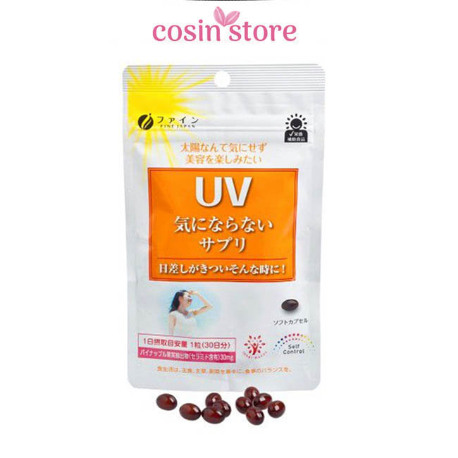Viên Uống UV Care Plus hỗ trợ chống Nắng Fine Japan Nhật Bản túi 30 viên shop Cosin Store
