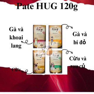 Thức ăn Pate cho chó trưởng thành Hug 120g