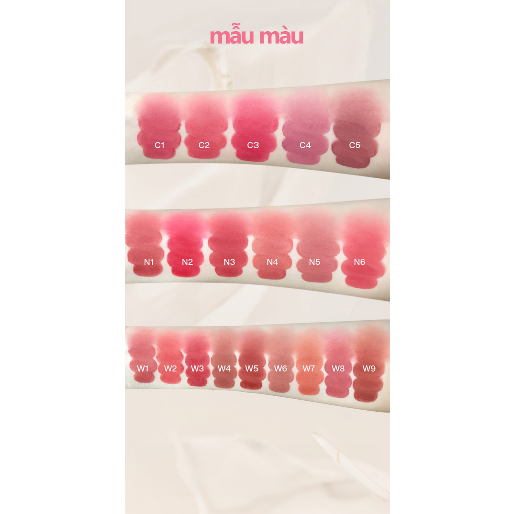 Son Kem Lì Mềm Mịn Như Nhung Customize Air Lip Mud 2.6g