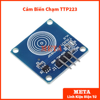 Module cảm biến chạm ttp223 1 phím - module công tắc cảm ứng chạm điện dung ttp223 3-5v