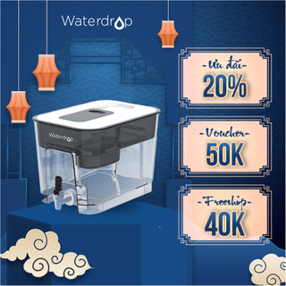 Bình lọc nước tại vòi để bàn, lọc nước uống trực tiếp cho gia đình 9L Waterdrop WD-WFD-22L (có sẵn lõi rờ