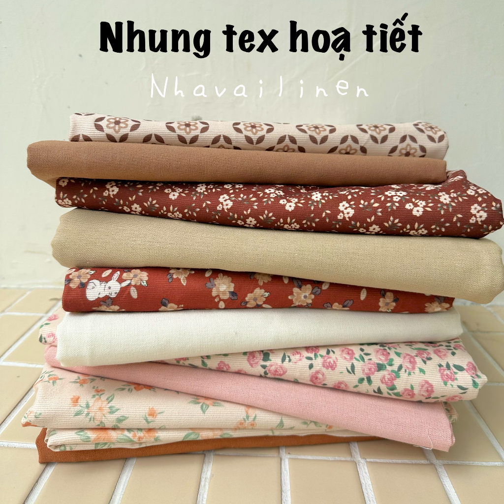 Vải Nhung Tex Hàng Cao Cấp Chất Vải Dày Dặn Phù Hợp May Áo Khoác,May Quần Áo - Nhà vải Linen