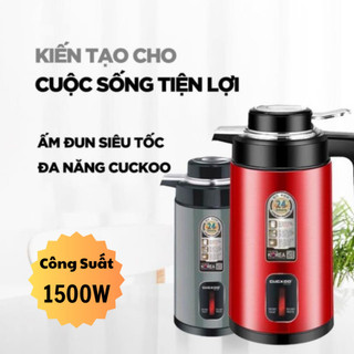 Ấm siêu tốc đun nước cuckoo inox chống gỉ, ấm đun nước thông minh 3l