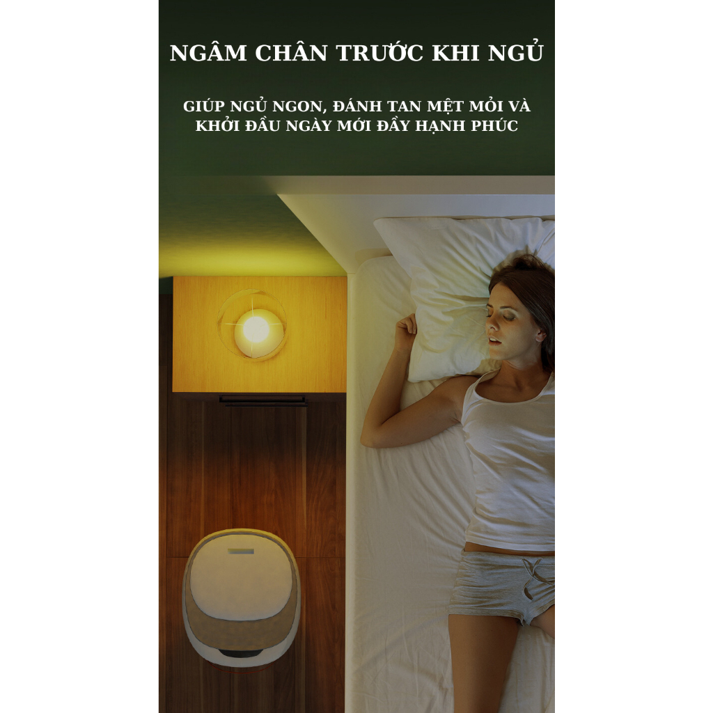 Bồn Ngân Chân Massage Gấp Gọn Không Điều Khiển Chính Hãng TAKAMED