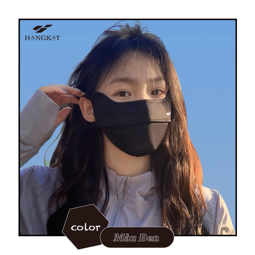 Khẩu Trạng Chống Nắng UPF 50 + Chống Tia UV HANGKAT KATINY Chính Hãng Màu Xám Logo Đổi Màu